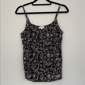 Aritzia Wilfred Silk Floral Tank
